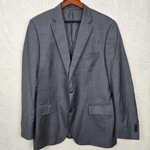 Peter Millar Men's 44T Gray 100% wool 2 button blazer‎ jacket